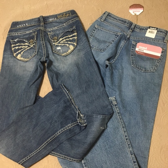 Silver Suki Surplus Bootcut & NWT Mavi Mia Jeans BUNDLE - Picture 10 of 12